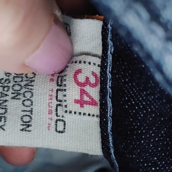 Parasuco Men's Sz 34x30 Blue Jeans Slim Fit Straight Leg - Picture 13 of 13